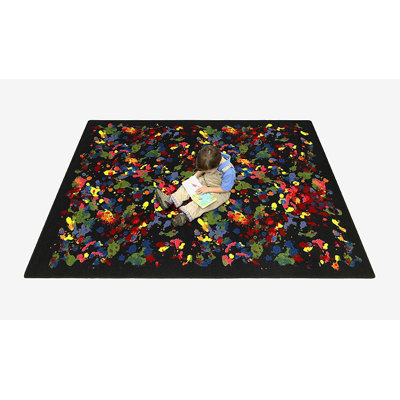 Joy Carpets Just for Kids Kid Essentials Splatter Paint Kids Rug