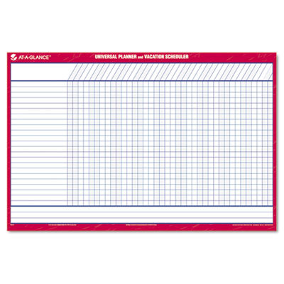 At-A-Glance Reversible/Erasable 12-Month Vacation Planner, 36 x 24, White                                                                
