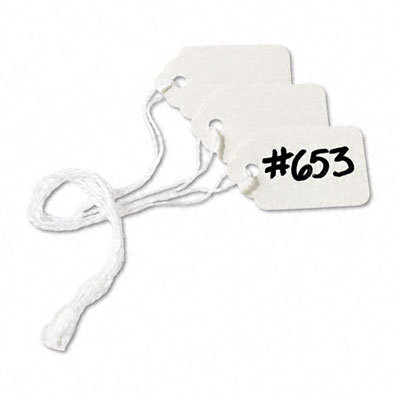 Avery Consumer Products Price Tags, Paper/Twine, 1-1/2 x 1, White, 1000 per Box                                                                      