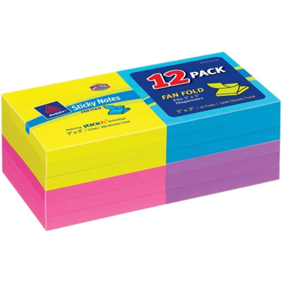 Avery Consumer Products Fanfold Sticky Note (Pack of 24)