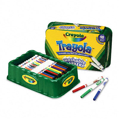 Crayola LLC Washable Fine Point Markers (8 Assorted, 48/Set)