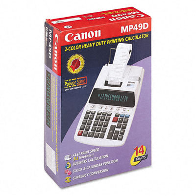 Canon MP49D Desktop Calculator, 14-Digit Fluorescent, Two-Color Printing                                                           