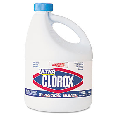 Clorox Company Germicidal Bleach, 96oz Bottle, 6/carton                                                                                     
