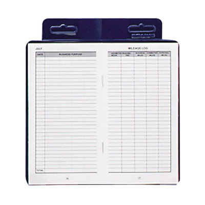 Dome Publishing Company, Inc. Deluxe Automobile Mileage Log Book, 3-1/4"x6-1/4", Blue