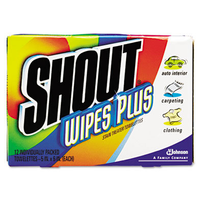 DRACKETT PROFESSIONAL                              Shout Wipe and Go Instant Stain Remover, 80/Carton