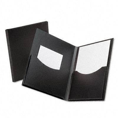 Esselte Pendaflex Corporation Double Stuff Gusseted Two-Pocket Polypropylene Folder, 200-Sheet Capacity Black