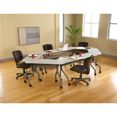 Iceberg Enterprises OfficeWorks Trapezoid Mobile Training Table