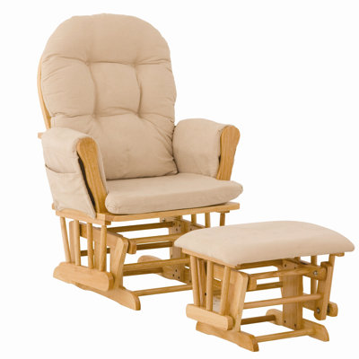 Storkcraft Custom Hoop Glider and Ottoman