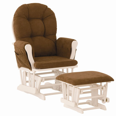 Storkcraft Custom Hoop Glider and Ottoman