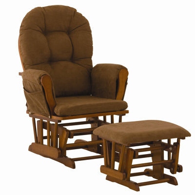 Storkcraft Custom Hoop Glider and Ottoman