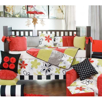 Glenna Jean McKenzie 5 Piece Crib Bedding Set with Diaper Stacker