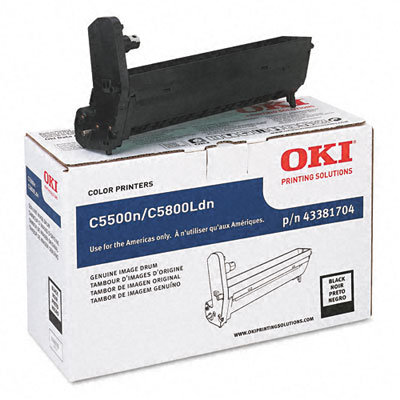 OKI 43381704 Drum, Type C8 Black                                                                                                 