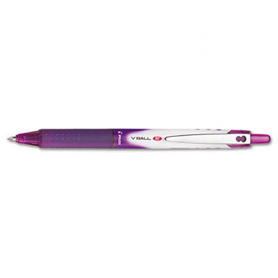 Pilot Pen Corporation of America VBall Roller Ball Retractable Liquid Ink Pen, Green Ink, Fine Point