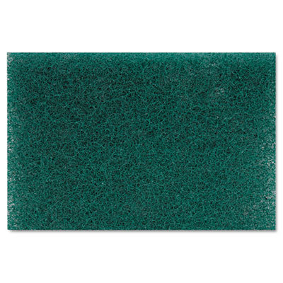Premiere Pads Heavy Duty Scour Pad, Green, 6 x 9, 15/Carton                                                                                