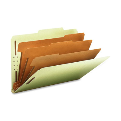 Smead Manufacturing Company Folders, Legal, 3 Partition, 3" Expansion, Legal, Gray