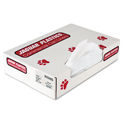 Unisan Super Extra-Heavy Liners, 56 gallon, 16 microns, 43 x 48, Natural, 200/Carton                                                