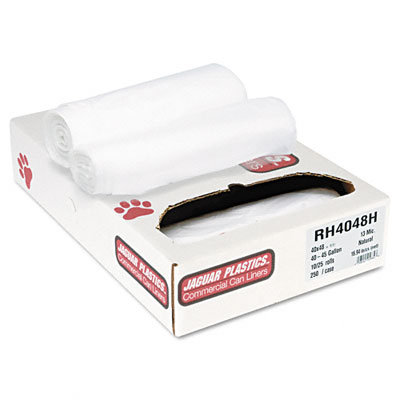 Unisan Super Extra-Heavy Bags, 56 Gallon, 16 Microns, 43 x 48, 25 per/Roll, 200 per/Ctn                                             