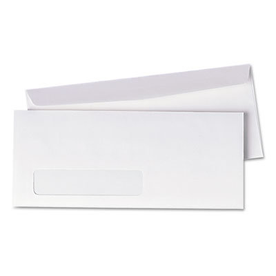 Quality Park Products Business Window Envelope, Contemporary, #10, White, 500/box