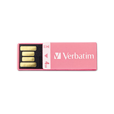 Verbatim Corporation Clip-It USB Flash Drive, 4G