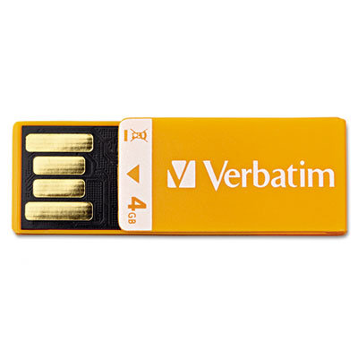 Verbatim Corporation Clip-It USB Flash Drive, 4G