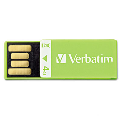Verbatim Corporation Clip-It USB Flash Drive, 4G