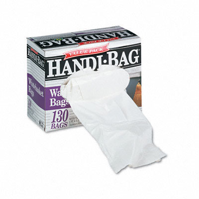 Webster Industries Handi-Bag Handi-Bag Super Value Pack, 8 Gallon, .55 Mil, 21-1/2 X 24, 130/Box