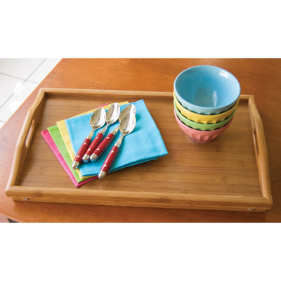 Lipper International Bamboo Bed Tray with Folding Legs