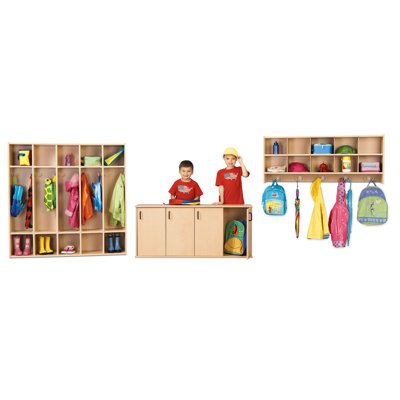 Young Time Four Section Stackable Locker with Doors