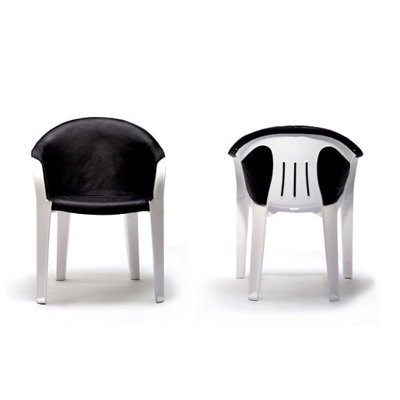 Vlaemsch ( ) Leather and Plastic Arm Chair