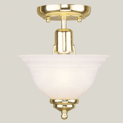Livex Lighting North Port 1 Light Semi Flush Mount