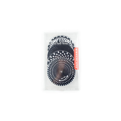 Kikkerland Moire Coaster in Black/White (Set of 4)
