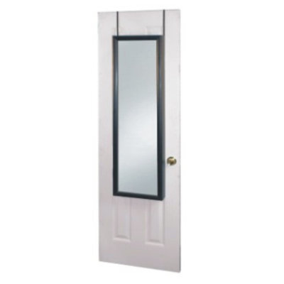 Mirrotek Over The Door Jewelry Armoire Mirror in Cherry | Wayfair Mirrotek Over The Door Jewelry Armoire Mirror in Cherry | Wayfair