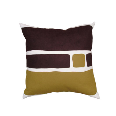 Balanced Design Big Block Applique Pillow