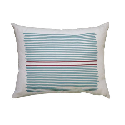 Balanced Design Hand Printed Louis Stripe Pillow