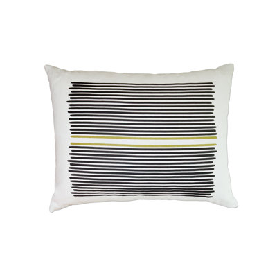 Balanced Design Hand Printed Louis Stripe Pillow