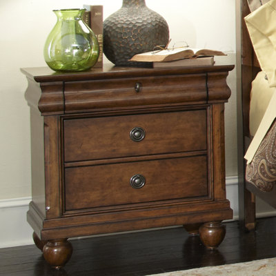 Rustic Traditions 3 Drawer Night Stand by Liberty Furniture -image