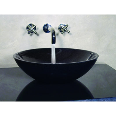 Yosemite Home Decor Firestine 27" x 17" Hand Made Pedestal Sink Set