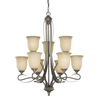Vaxcel Esprit 9 Light Chandelier