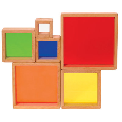Guidecraft Stacking Rainbow Pyramid