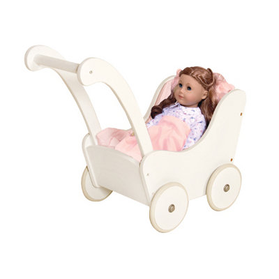 Guidecraft Doll Buggy in White