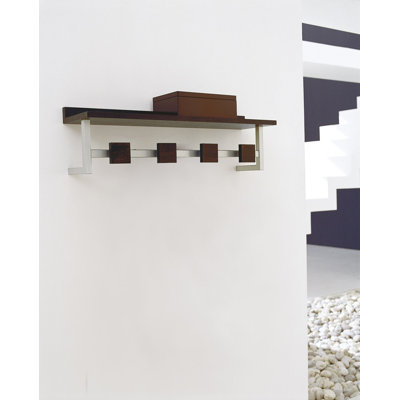 Calligaris Landscape Wall-Mounted Coat Rack in Wenge