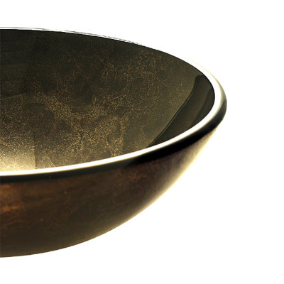 Vigo Dark Bronze Tempered Glass Vessel Sink