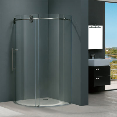 Vigo Frameless Round Neo-Angle Shower Door