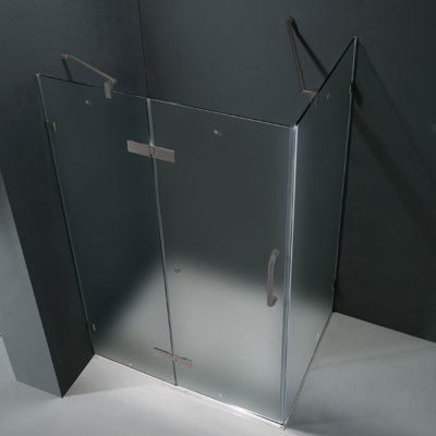 Vigo 24" Pivot Door Swing Frameless Shower Enclosure