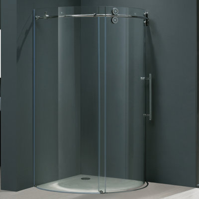 Vigo Frameless Round Neo-Angle Shower Door