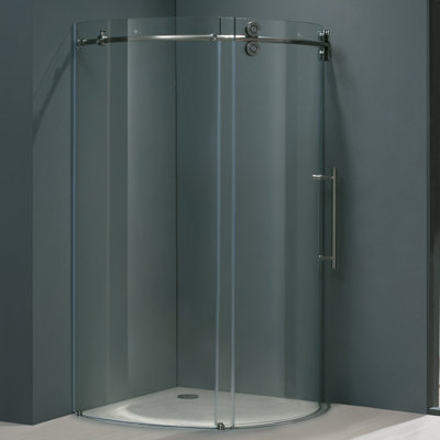 Vigo Frameless Round Neo-Angle Shower Door
