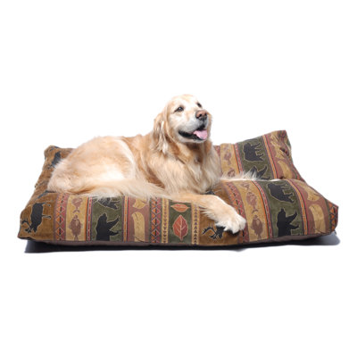 Northwoods Tapestry Pet Bed in Green