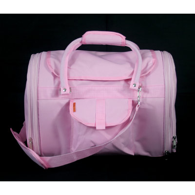 Covered Pet Carrier in Pink