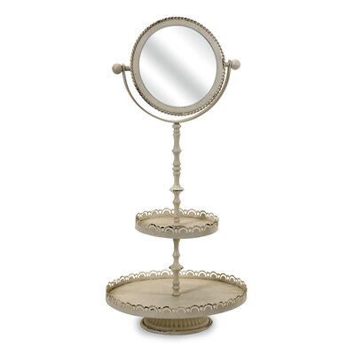 White Bathroom Mirror on Imax Flower Bouquet Bathroom Mirror In Antique White   Wayfair