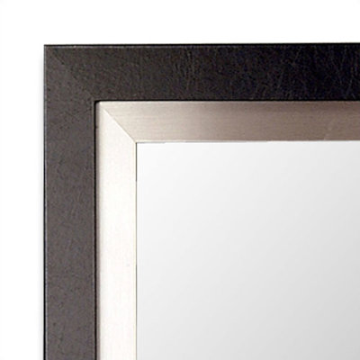 Hitchcock Butterfield Company Manhattan Mirror in Black and Silver